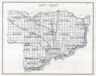 Scott County Map, Iowa State Atlas 1930c